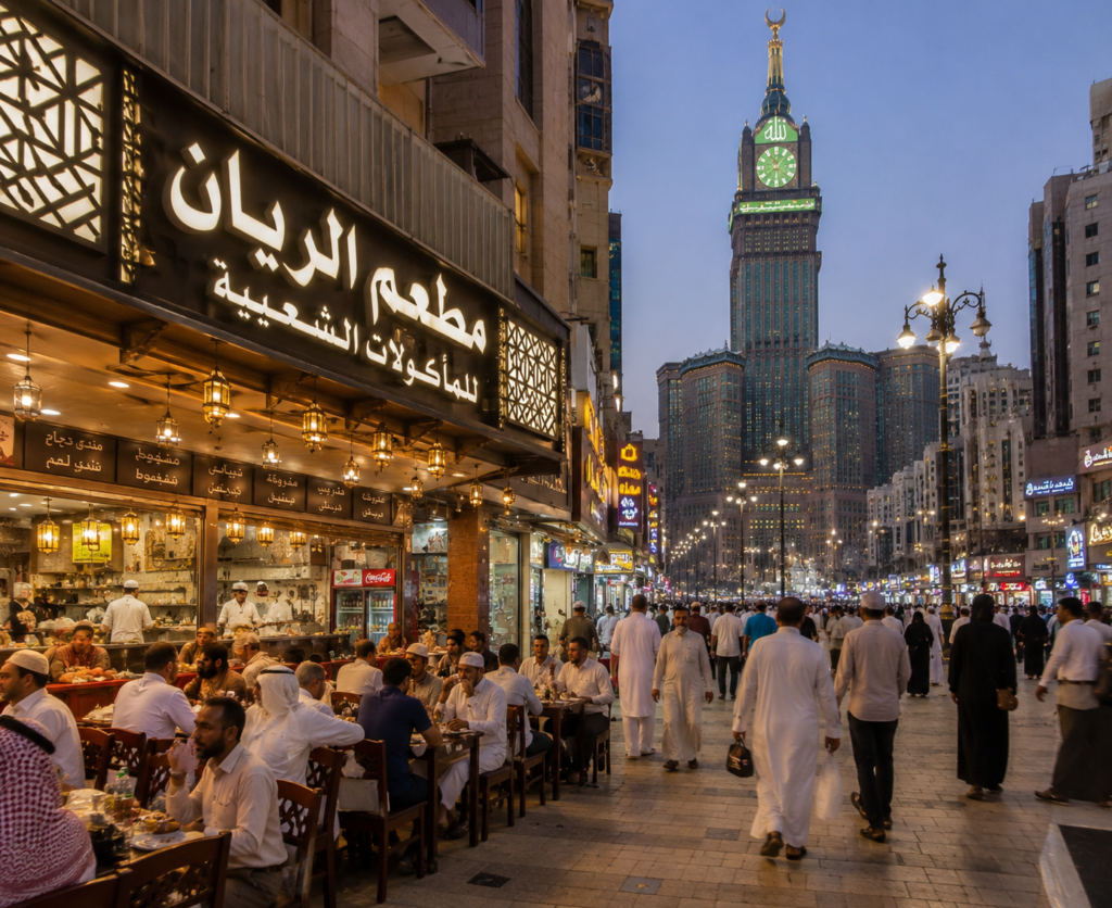 مطاعم وأسواق قريبة من فنادق مكة والحرم